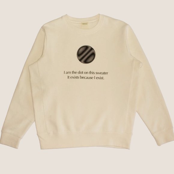 NWOT Mount Sunny DOT Crewneck in Natural (Size 2) - Picture 1 of 2